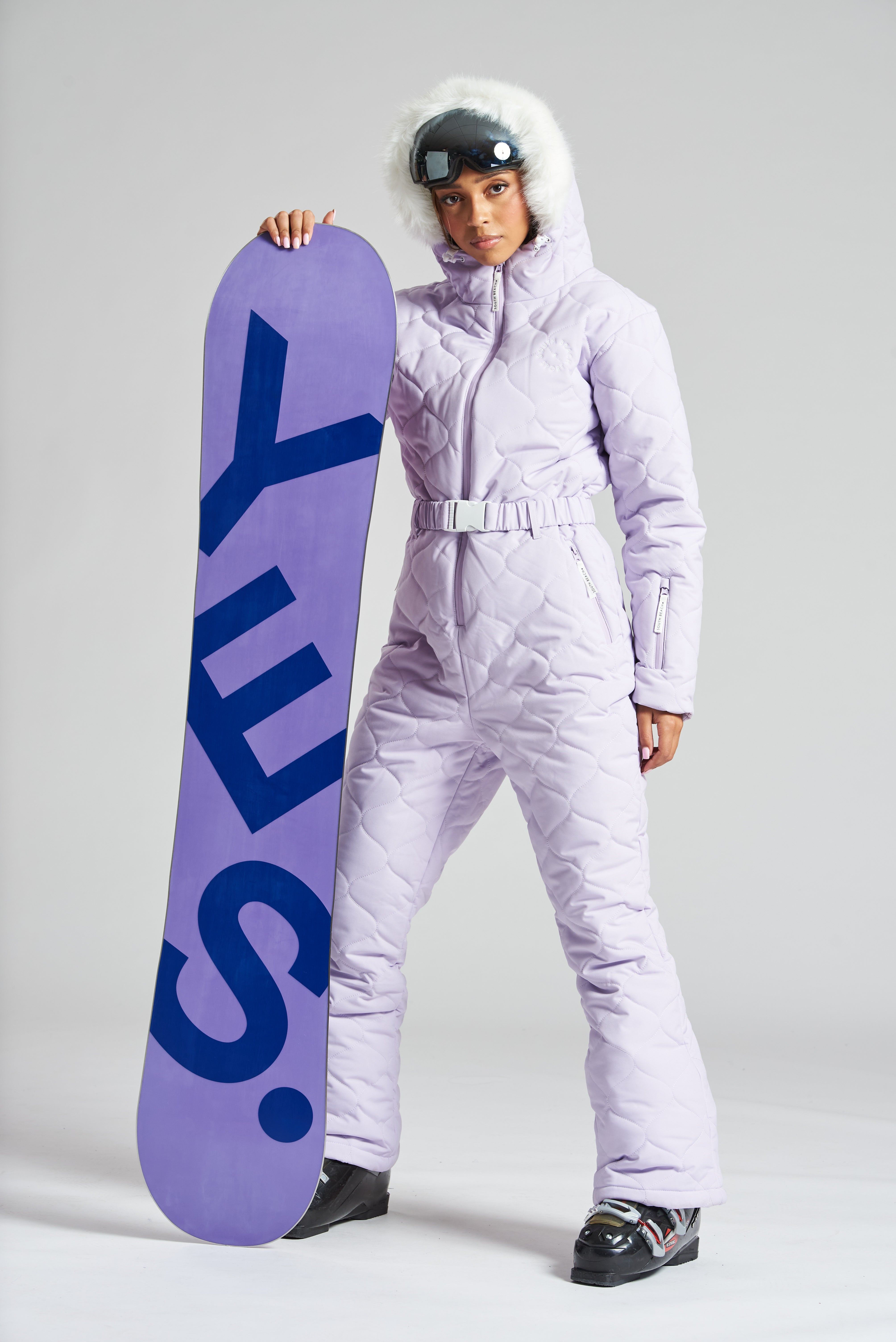 The Aspen Ski Suit in Lilac – South Beach - Main Image