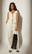 Fringe Crossbody Chain Bag in Black – view 5