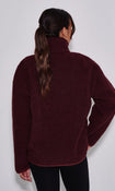 Teddy 1/4 Zip in Dark Purple – view 6