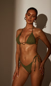 Sunseeker Bikini Bottoms in Khaki Zebra – view 3