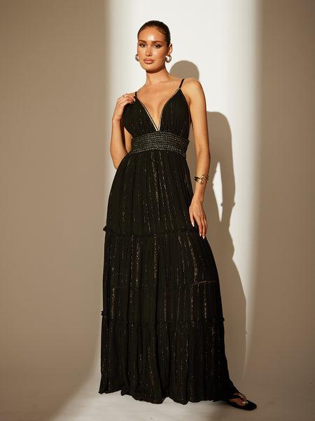 sweet sensation striped maxi dress - black Sweet Talk Strapless Mesh Maxi Dress Fashion Nova