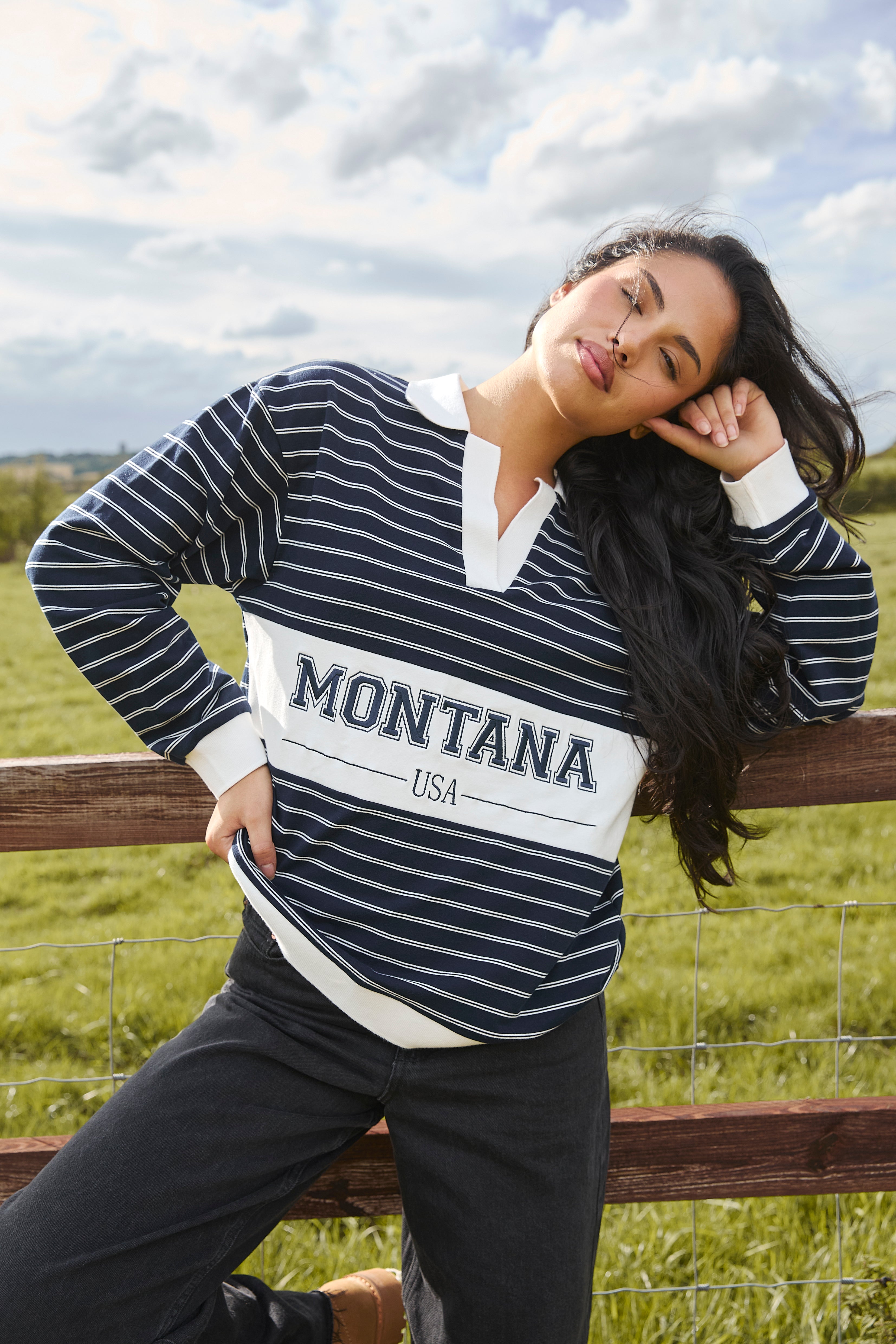 Montana　 BEACH Rugby Shirt Montana BEACH Rugby Shirt Montana BEACH Rugby Shirt Rugby